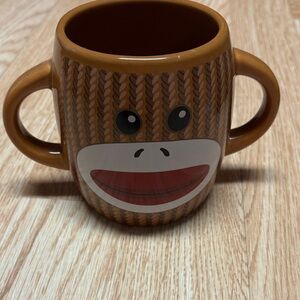 Sock monkey mug Brown